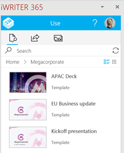 Powerpoint templates iWRITER 365