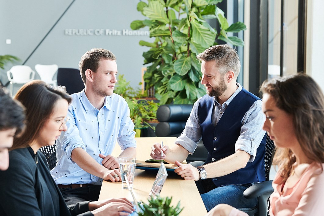 Colleagues Talking